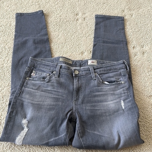 AG The Legging Ankle Super Skinny Jeans in Gray Size 28R - Picture 3 of 6